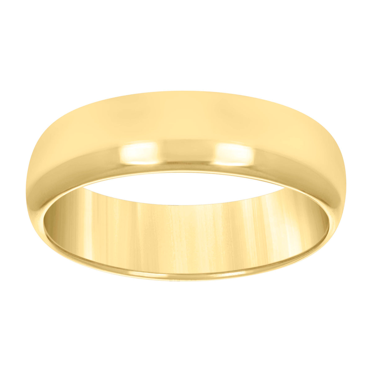 14kt Yellow Gold Mens Hollow Comfort Fit Wedding Band Ring Size 12