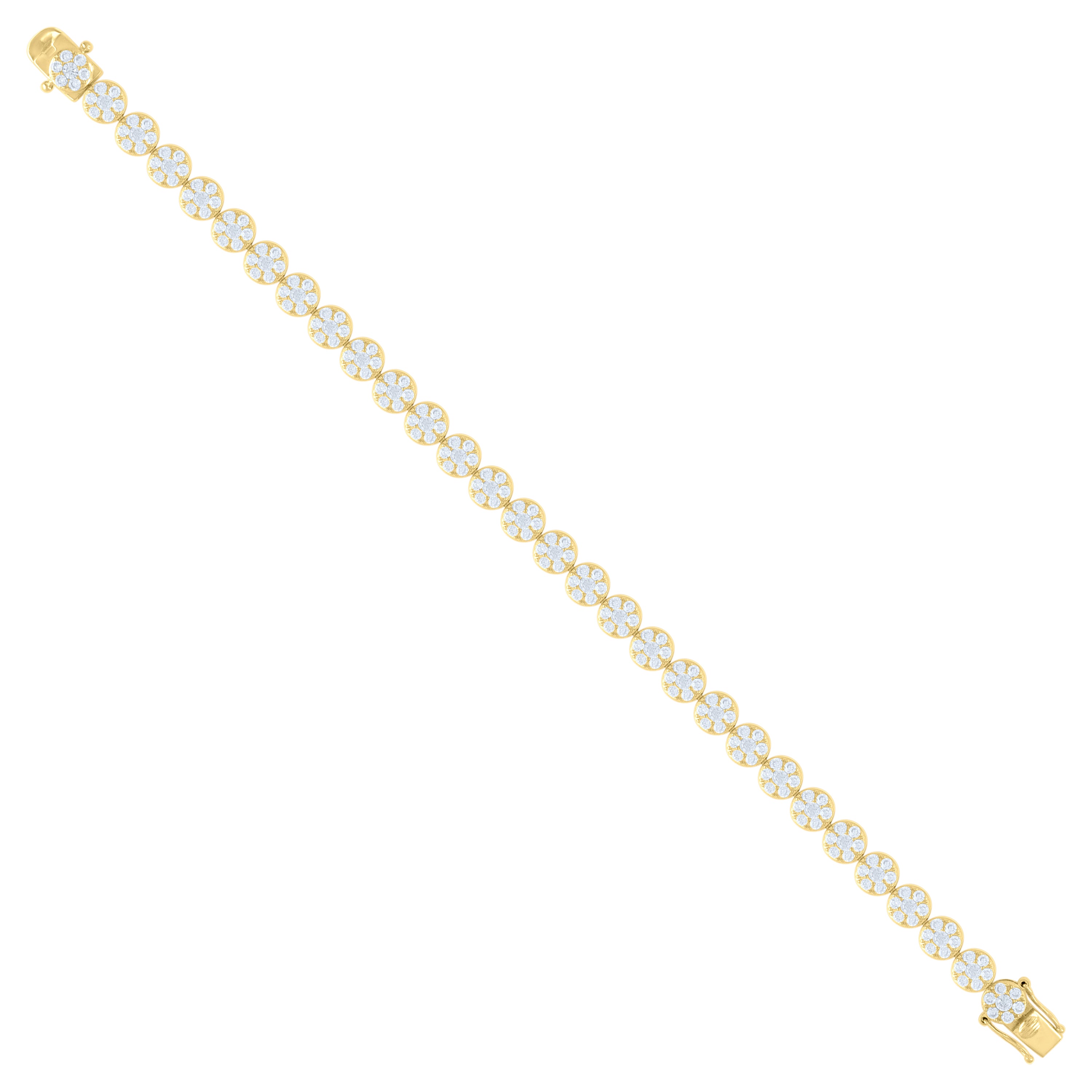 10kt Yellow Gold Womens CZ Cubic Zirconia Double Row Hoop Earrings