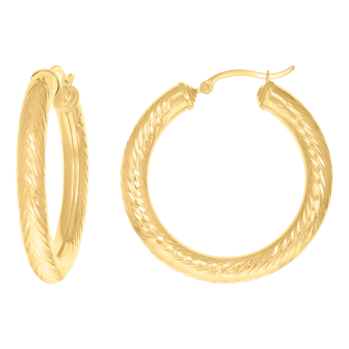 10Kt Yellow Gold Womens Link Bracelet Size 7 Inches