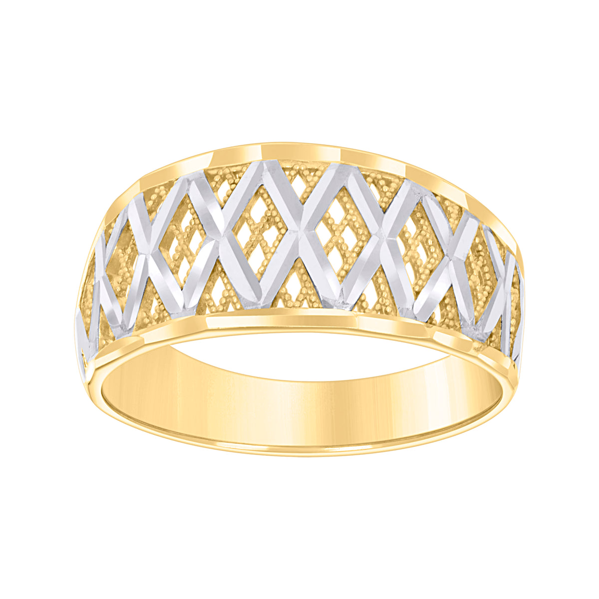 10kt Yellow Gold Womens Square Link Bracelet Size 8 Inches