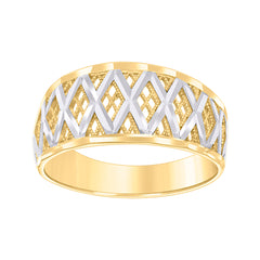10kt Yellow Gold Womens Square Link Bracelet Size 8 Inches