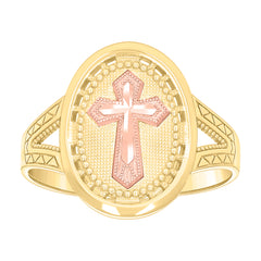 10Kt Yellow Gold Womens Textured Leaf Toe Ring