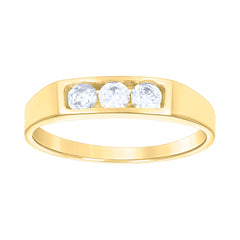 14kt Yellow Gold Baby Cubic-Zirconia Fashion Ring