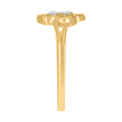 10kt Two-Tone Gold Womens Textured Mom Heart Charm Pendant