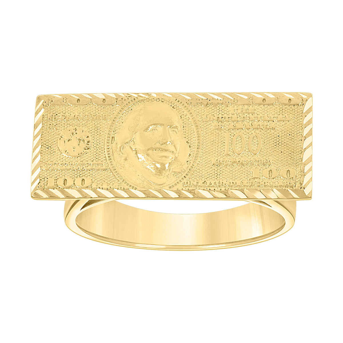 10kt Yellow Gold Womens Princess-Cut Round Cubic-Zirconia Fashion Ring