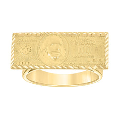 10kt Yellow Gold Womens Princess-Cut Round Cubic-Zirconia Fashion Ring