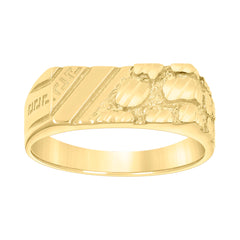 10kt Yellow Gold Womens Round Cubic Zirconia Double Heart Ring