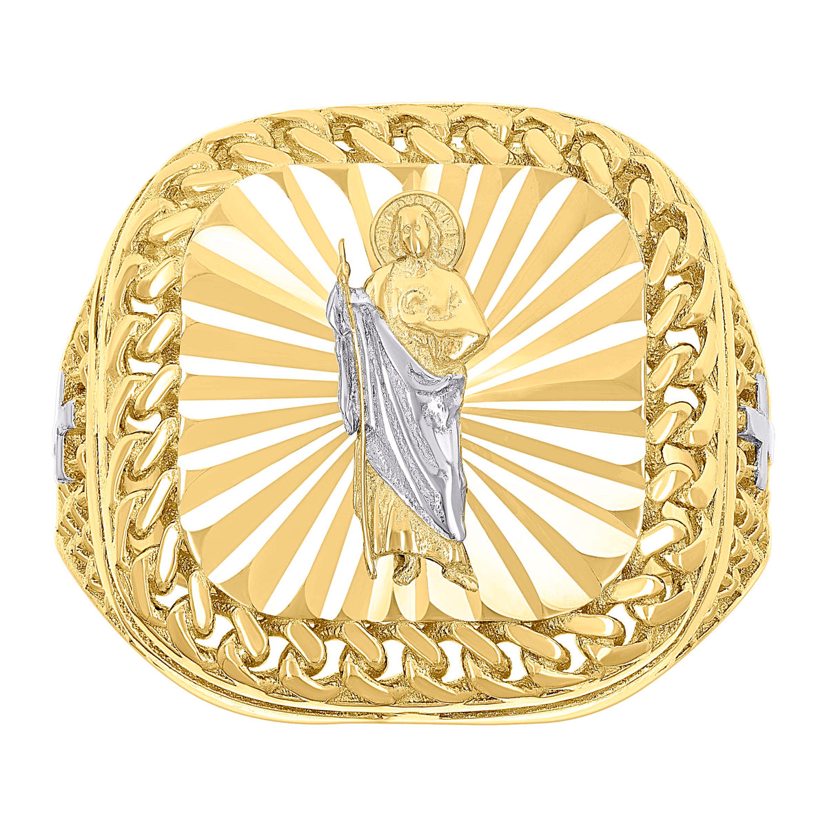 10kt Yellow Gold Womens Nugget Ring Size 7