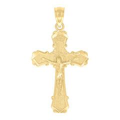 10kt Two-Tone Gold Womens Cubic Zirconia I Love You Charm Pendant
