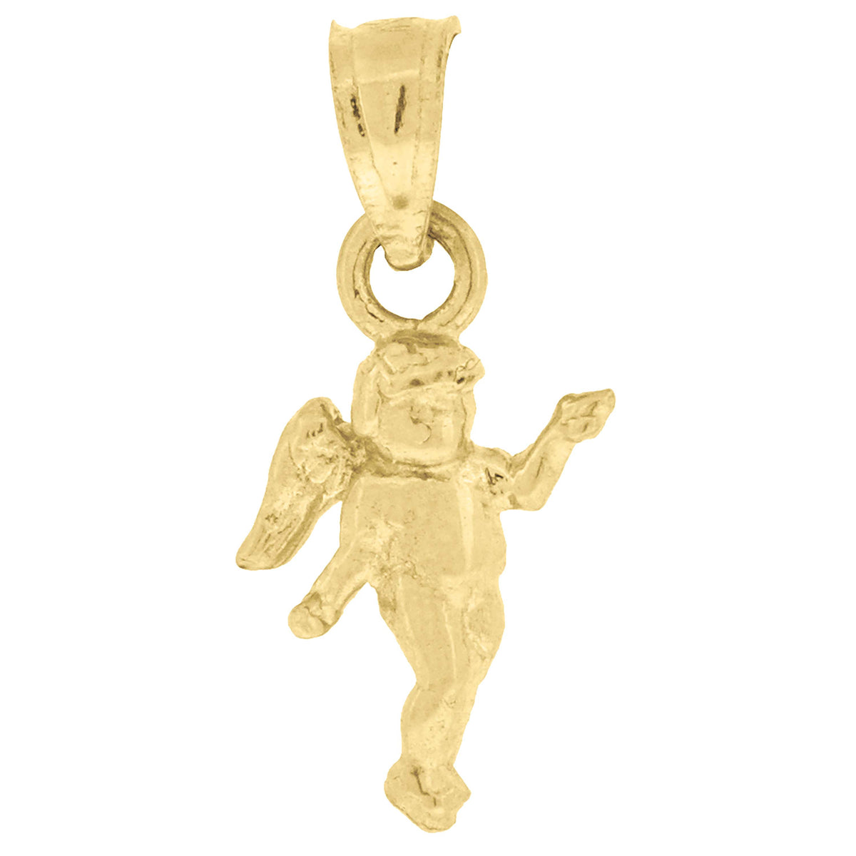 10kt Yellow Gold Mens Pen Nib Charm Pendant