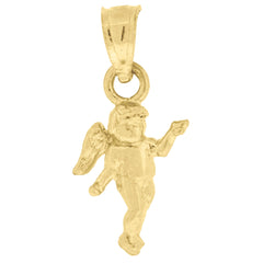 10kt Yellow Gold Mens Pen Nib Charm Pendant
