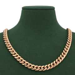 10k Rose Gold Solid Miami Cuban Chain 8.5gms to 437.4gms Necklace 3.6MM to 16MM Lengths Available 16" to 30"