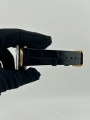 Rolex Datejust 36 Champagne Stick Dial on Generic Black Leather Strap Ref. 16013 1984