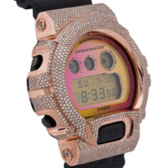 Casio G-Shock DW-6900B Limited Edition 4.6 CT Natural Diamond ASSC Iced Out Watch
