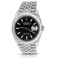 All Factory 36MM Rolex Datejust 18K White Gold & Oystersteel Jubilee Band Fluted Bezel with Box/Papers Watch