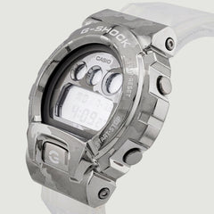 Casio G-Shock GM-6900SCM Silver Camouflage Clear Band Digital Men's Watch