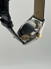 Rolex Datejust 36 Champagne Stick Dial on Generic Black Leather Strap Ref. 16233 1991
