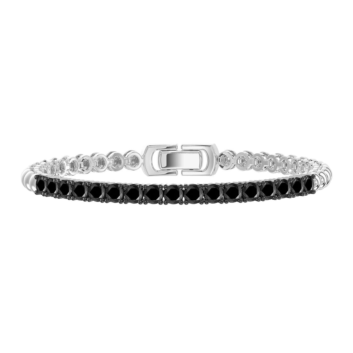 LADIES SEMI MOUNT BRACELET 1.00CT ROUND DIAMOND 14K WHITE GOLD