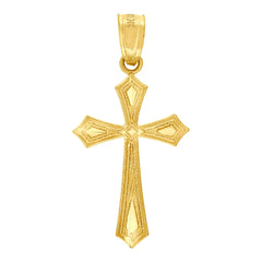 10kt Two-Tone Gold Unisex Nefertiti Charm Pendant
