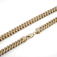 5.5MM 10k Yellow Gold Diamond Cut Franco Chain 26" Mens Womens Chain 36.9gm Necklace