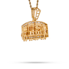 10k Yellow Gold 1.35CTW Natural Diamond Last Supper Baguette Pendant Mens Charm 16.8gms