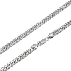 10k White Gold Solid Franco 1.4gms to 37.4gms Chain 0.75MM to 3MM Necklace 14" to 30"