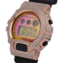 Casio G-Shock DW-6900B Limited Edition 4.6 CT Natural Diamond ASSC Iced Out Watch