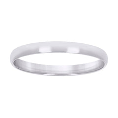 10kt White Gold Unisex 2mm Regular-Fit Wedding Band Ring Size 12