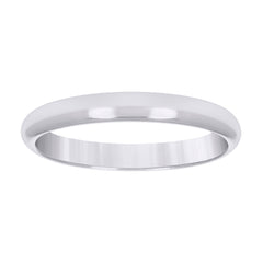 10kt White Gold Unisex 4mm Regular-Fit Wedding Band Ring Size 9
