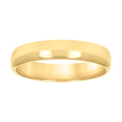 10kt Yellow Gold Unisex 5mm Regular-Fit Wedding Band Ring Size 8