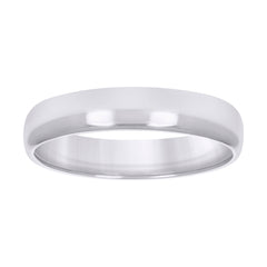 10kt White Gold Unisex 5mm Regular-Fit Wedding Band Ring Size 8