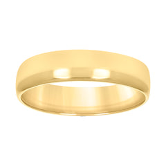 10kt Yellow Gold Unisex 5mm Regular-Fit Wedding Band Ring Size 12
