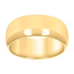 10kt Yellow Gold Unisex 8mm Comfort-Fit Wedding Band Ring Size 11