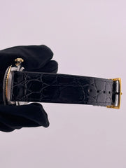Rolex Datejust 36 Champagne Stick Dial on Generic Black Leather Strap Ref. 16233 1988
