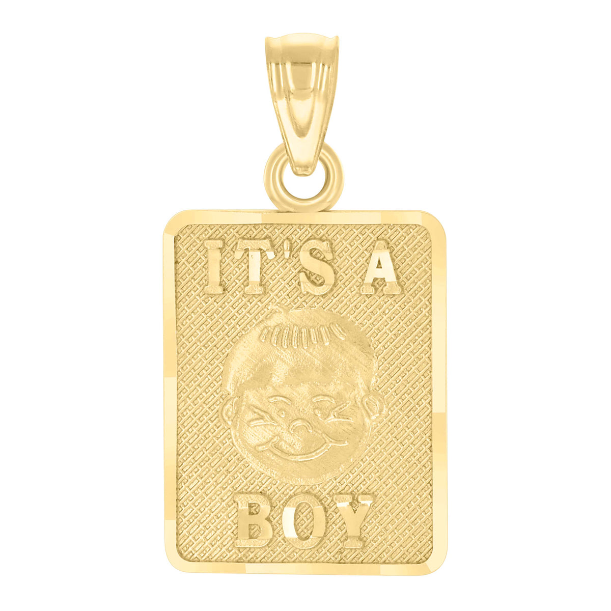 10kt Yellow Gold Baby It's A Boy Charm Pendant