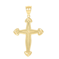 10kt Two-Tone Gold Unisex Inri Crucifix Cross Religious Charm Pendant