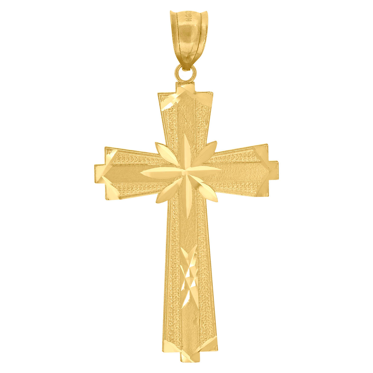 10kt Two-tone Gold Unisex Initial Alphabet Z Charm Pendant