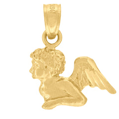 10kt Yellow Gold Mens Open End Wrench Tool Charm Pendant