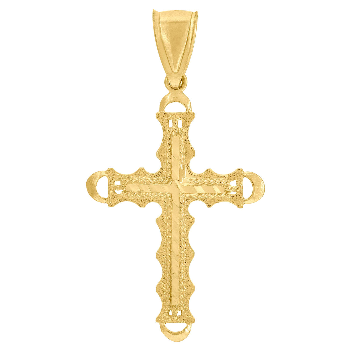 10kt Two-Tone Gold Unisex Lady Of Guadalupe Religious Charm Pendant