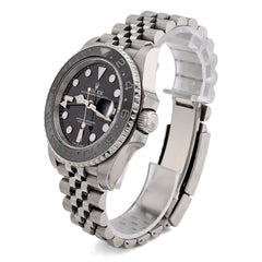 40MM Rolex GMT-Master II White Gold & Oyster Steel Jubilee Band with Box & Card Mens Watch