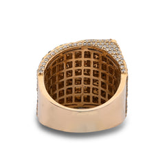 Mens Rolls Royce 4.5CTW Natural Diamond 10k Gold Pinky Ring 18.6gms