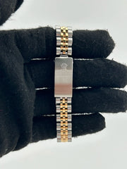 Rolex Date Silver/Gold Stick Dial on 2 Tone Jubilee D Link Bracelet Ref. 69173 1984