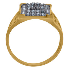 10kt Two-Tone Gold Cubic Zirconia Basket Ball Sports Charm Pendant