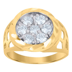 10kt Tri-Color Gold Womens Cubic-Zirconia Butterfly Fashion Charm Pendant