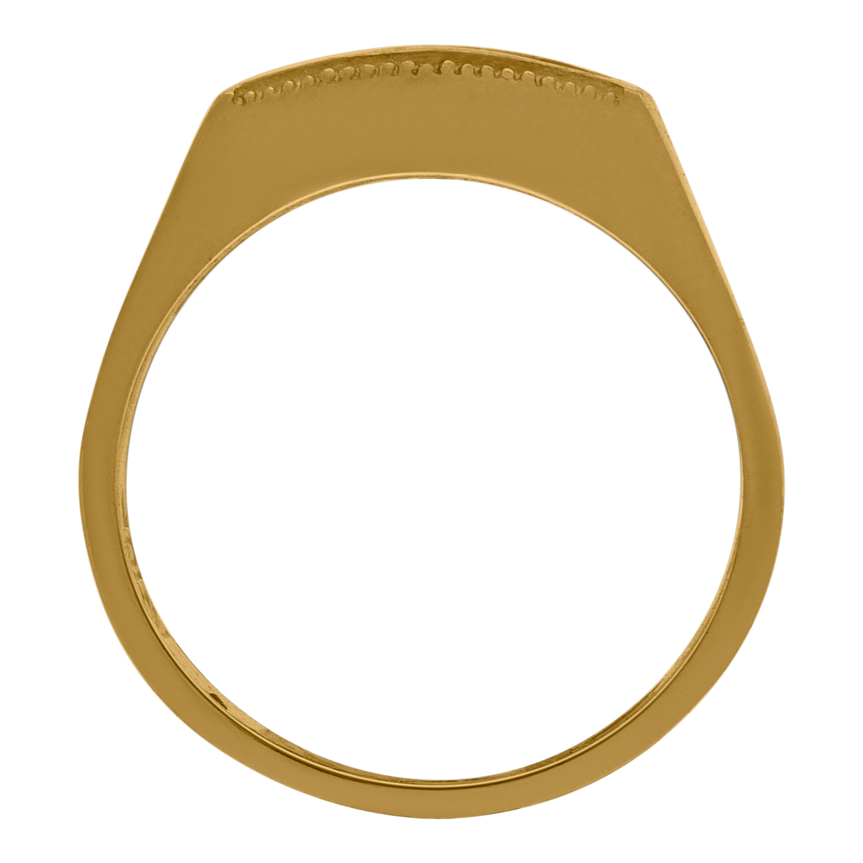 10kt Two-tone Gold Womens Cubic-Zirconia Bridal Engagement Ring