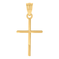 10kt Two-Tone Gold Unisex Diamond-Cut Initial R Charm Pendant