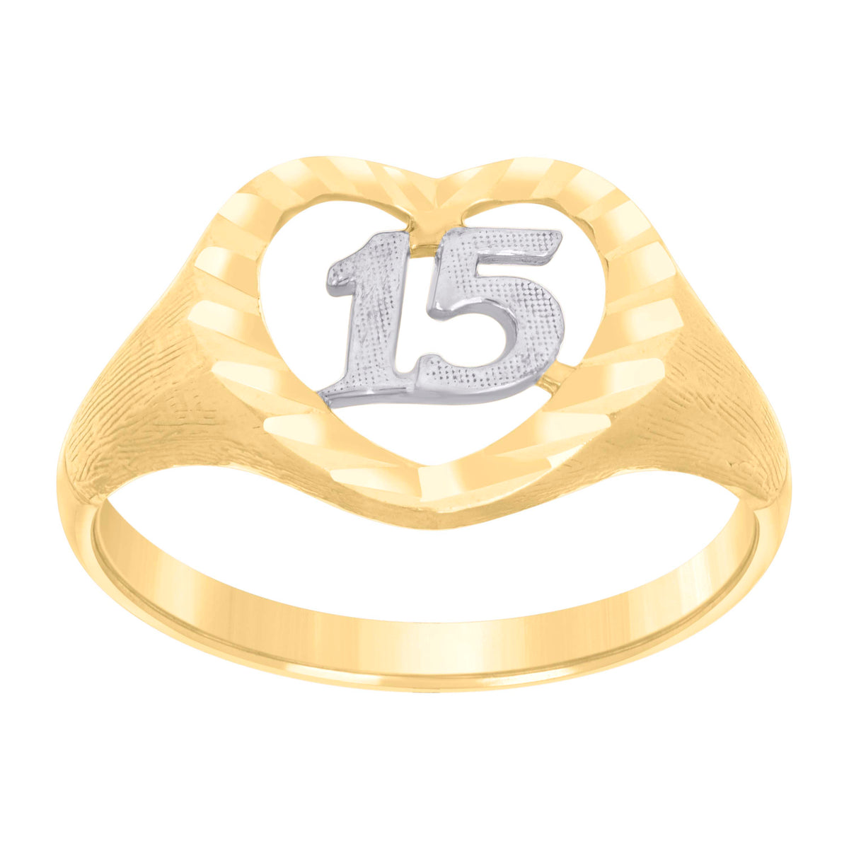 10kt Two-Tone Gold Mens Dc Textured Last Supper Religious Ring