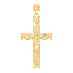 10kt Two-tone Gold Womens Cubic-Zirconia Crucifix Cross Religious Ring