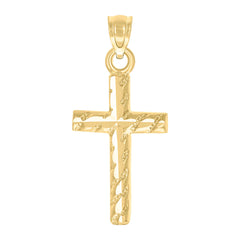 10kt Two-Tone Gold Unisex Diamond-Cut Initial O Charm Pendant