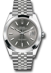 Rolex Datejust 41 Dark Rhodium Dial on Jubilee Ref. 126300 Card 2019